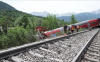 ALMANYA'DA YOLCU TRENİNİN RAYDAN ÇIKMASININ NEDENİNİN TOPRAK KAYMASI OLABİLECEĞİ BELİRTİLDİ