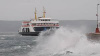 KUZEY EGE'DE DENİZ ULAŞIMINA FIRTINA ENGELİ