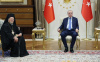CUMHURBAŞKANI ERDOĞAN, FENER RUM PATRİĞİ BARTHOLOMEOS'U KABUL ETTİ