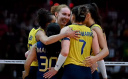 KADINLAR DÜNYA VOLEYBOL ŞAMPİYONASI'NDA BREZİLYA ÇEYREK FİNALE YÜKSELDİ