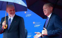ERDOĞAN'DAN ARNAVUTLUK'TA İLK MESAJ: ÇOK İŞİMİZ VAR BARIŞI SESLENDİRECEĞİZ