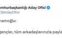 İMAMOĞLU'NDAN GENÇLERE ÇAĞRI