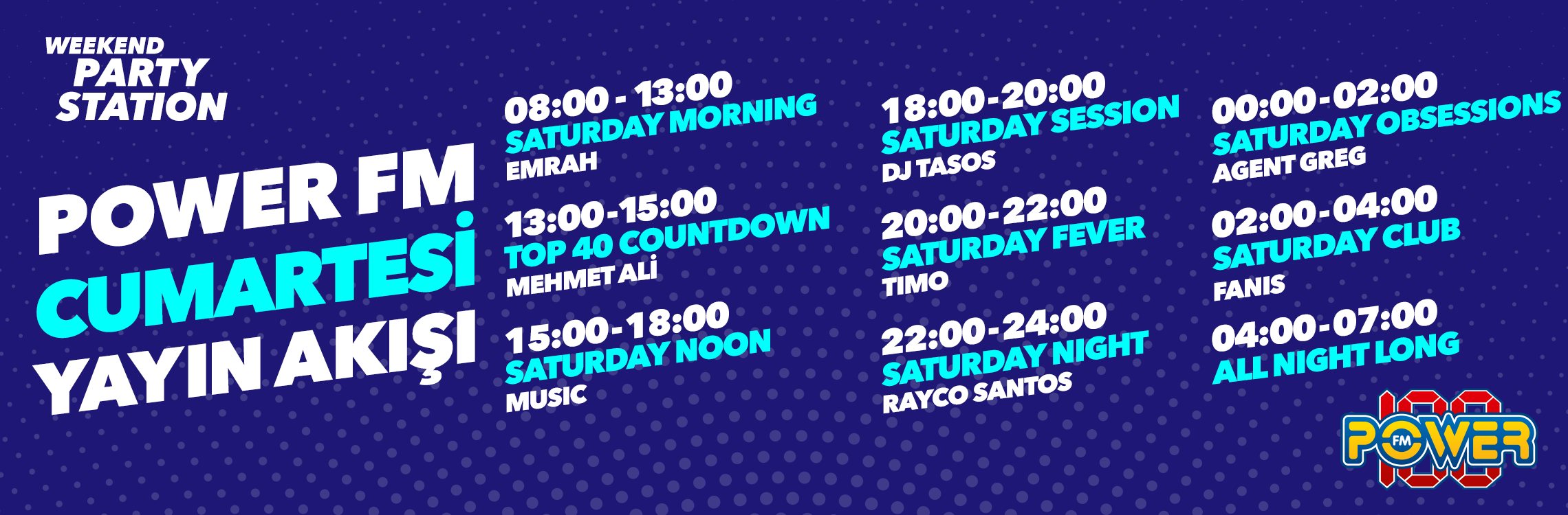 Power Fm Yayın Akışı Cumartesi