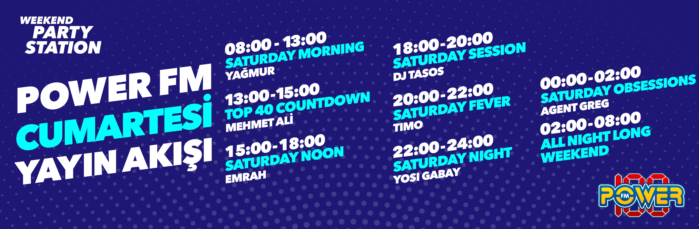 Power Fm Yayın Akışı Cumartesi