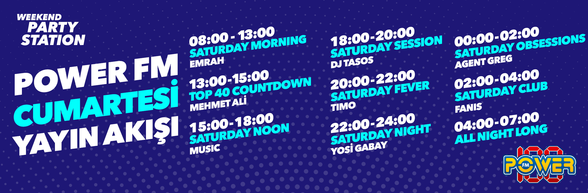 Power Fm Yayın Akışı Cumartesi