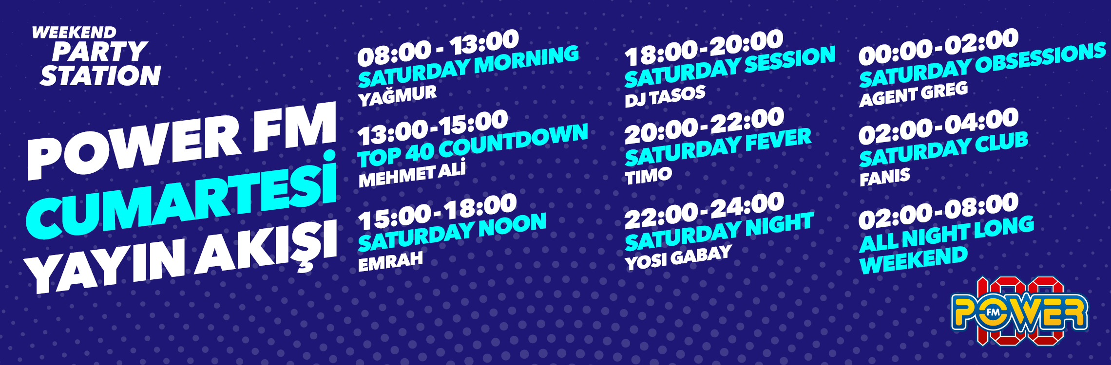 Power Fm Yayın Akışı Cumartesi