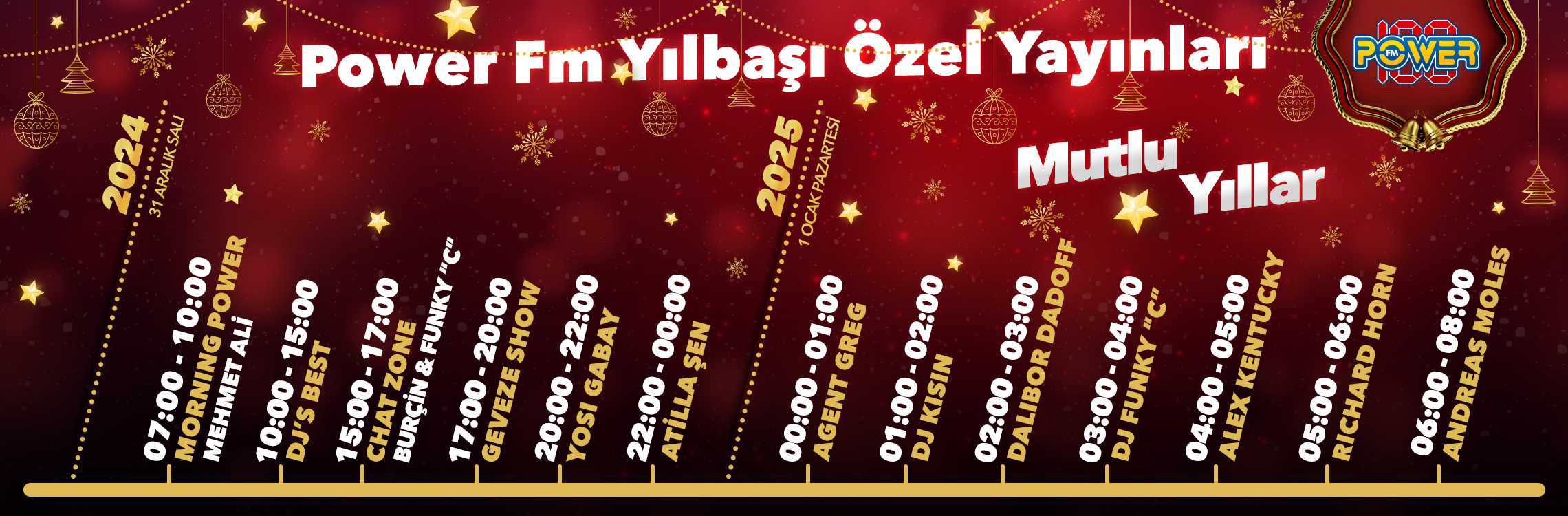 Power Fm yılbası Akısı