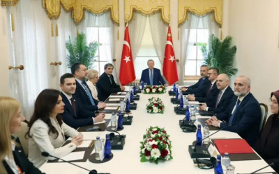 CUMHURBAŞKANI ERDOĞAN, BALKAN BARIŞ PLATFORMU'NUN TEMSİLCİLERİNİ KABUL ETTİ