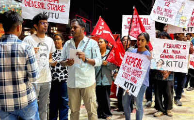 HİNDİSTAN'DA SENDİKALAR, HÜKÜMETİ PROTESTO İÇİN GREVE GİTTİ