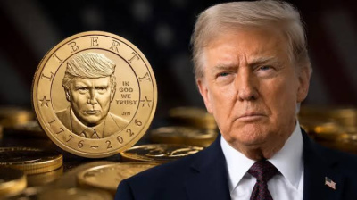 ABD'DE TRUMP'IN PORTRESİ ALTIN PARAYA BASILIYOR