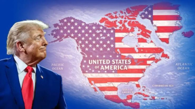 TRUMP, KOMŞU ÜLKELERİ ABD TOPRAĞI OLARAK GÖSTERDİ