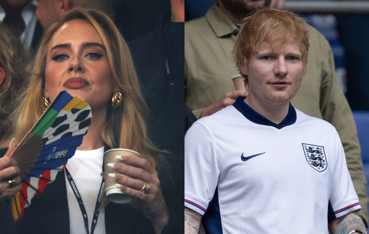 Adele ve Ed Sheeran İngiltere'yi tribünden desteklediler