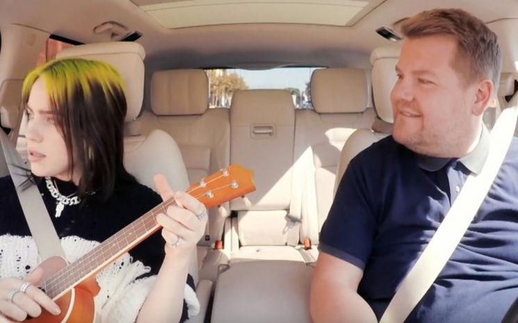 James Corden'ın Carpool Karaoke'sinin konuğu Billie Eilish oldu.