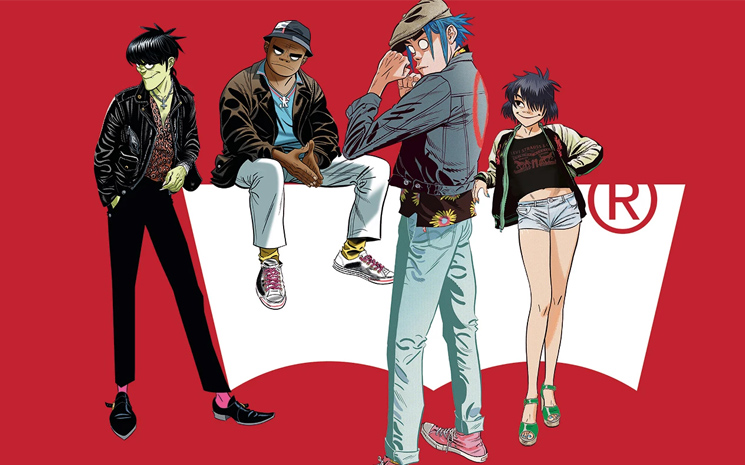 Gorillaz bu yıl da bir jean markasıyla anlaştı.