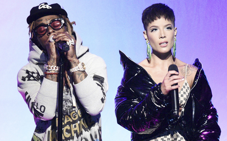 Halsey ve Lil Wayne SNL'de sahneyi paylaştı.