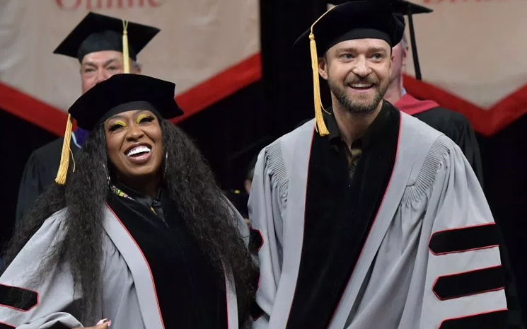 Justin Timberlake ve Missy Elliott, Berklee College'da fahri doktora ünvanı aldı.