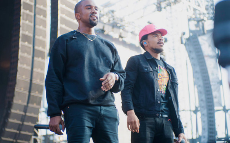 Kanye West, Chance the Rapper ile biraraya geldi.