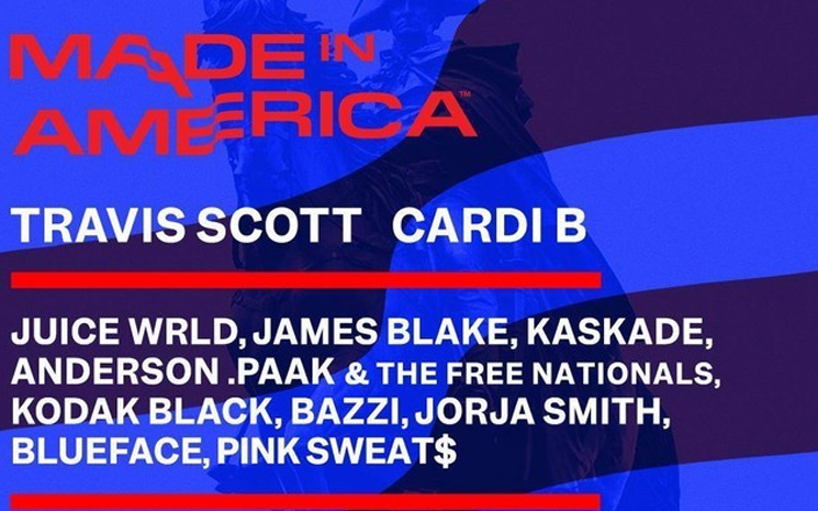 Made In America isimli festivalin isimleri belli oldu.