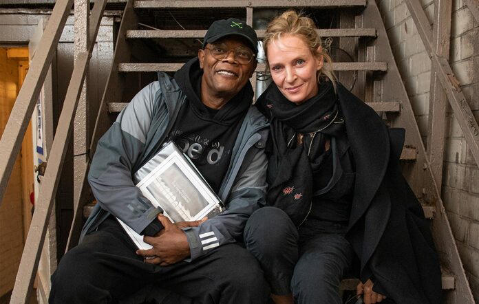 Samuel L.Jackson ve Uma Thurman Broadway'de bir araya geldi