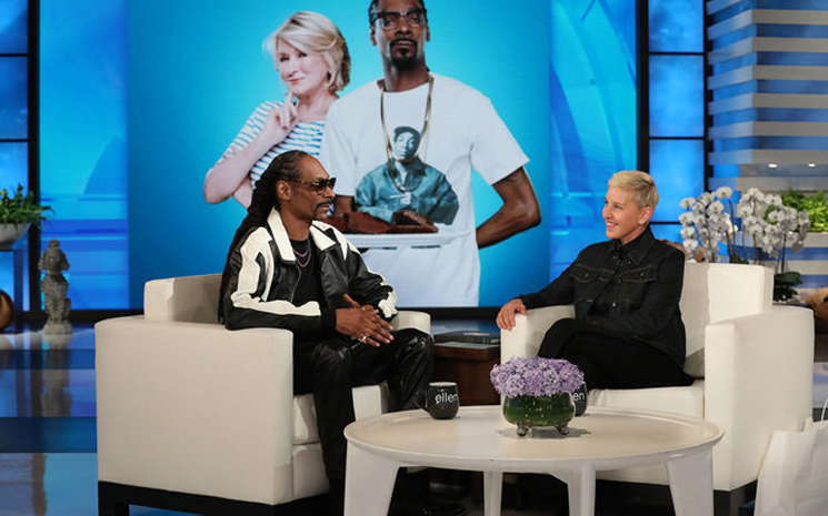 Snoop Dogg Ellen'a katıldı.